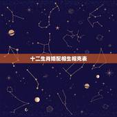 十二生肖婚配相生相克表，属相婚配十二生肖年龄表