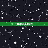 74年虎后半生运气，74年属虎的人今年运气咋样