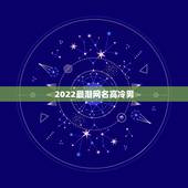 2022最潮网名高冷男，2023最火高冷网名男