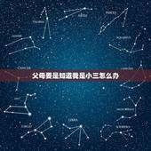 父母要是知道我是小三怎么办，我父亲出轨了，小三有了孩子，现在要离婚，我