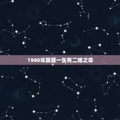 1980年属猴一生有二婚之命，80年属猴的是什么命