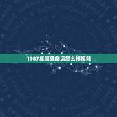 1987年属兔命运怎么样视频，1987年属兔人的命运农历3月30日天刚