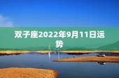 双子座2022年9月11日运势，双子座的星座运势？