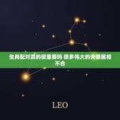 生肖配对真的很重要吗 很多伟大的夫妻属相不合