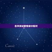 名字测试爱情缘分配对，爱情姓名配对测试