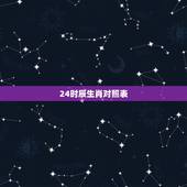 24时辰生肖对照表，男孩出生的更佳时辰