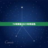72年属鼠2021年幸运色，2021年属鼠的幸运色是什么颜色