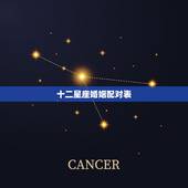 十二星座婚姻配对表，十二星座配对表？