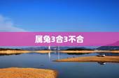 属兔3合3不合，属兔的三合六合生肖