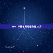 1991年属羊男婚姻命运29岁，属羊男容易喜欢上别人吗