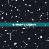 歌词缘分天注定是什么歌，求一首歌、有句歌词是缘分天注定