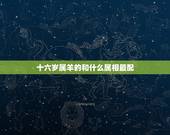 十六岁属羊的和什么属相最配，属羊的和什么属相最配
