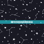 属牛巳时出生的男孩命运，属牛男孩生在几月更好