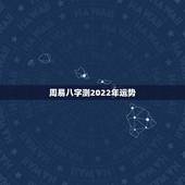 周易八字测2022年运势 生辰八字一生事业算命