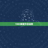 1983属猪今日运势，属猪今日运势每日更新