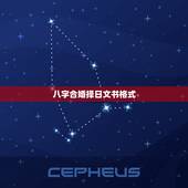 八字合婚择日文书格式，八字合婚表