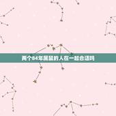 两个84年属鼠的人在一起合适吗，两个属鼠的人在一起合适吗？