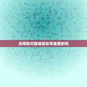合婚配对属相是非常重要的吗，属相婚配真的很重要吗？
