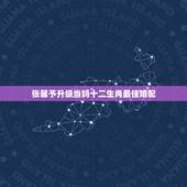 张馨予升级当妈十二生肖最佳婚配，十二生肖配偶对象