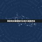 男蛇和女猴婚配天长地久指数多高，属相婚配：男属猴和女属蛇相配吗