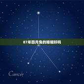 87年四月兔的婚姻好吗，1987年属兔的人婚姻