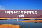 85年牛2021年下半年运势如何，属牛本命年2021年的运气