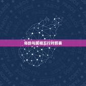 年份与属相五行对照表，十二生肖与五行对照表谁有