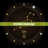 四字注册公司名称大全，我想取个三个字或四个字的公司名称，看起来像国外的