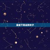 星座下周运势双子，双子座下星期的运势