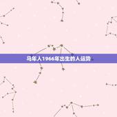 马年人1966年出生的人运势，1966年属马人的命运