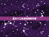 男女十二生肖婚姻配对表，婚姻搭配属相命运表