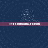十二生肖配对相克婚配表婚配属相，婚配属相表四大忌算命