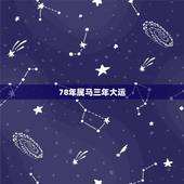 78年属马三年大运，1978年属马未来5年大运