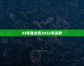 63年兔女在2022年运势，1963的人2022运程