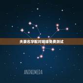夫妻名字配对姻缘免费测试，免费姓名配对测姻缘