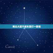 南北大道不成东西打一属相，南北大道，不成东西。猜一生肖