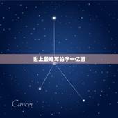 世上最难写的字一亿画，世界上最难写的汉字