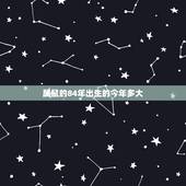 属鼠的84年出生的今年多大，84年今年虚岁多少岁2022