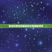 属龙的男性和属蛇的女性婚配好吗，女大龙与男属蛇婚配吗