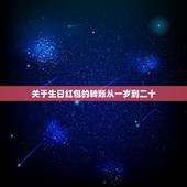 关于生日红包的转账从一岁到二十，送给（女孩子）1岁到20岁微信红