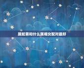 属蛇男和什么属相女配对最好，男生属蛇与什么属相配