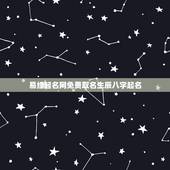 易经起名网免费取名生辰八字起名 免费自动取名100分