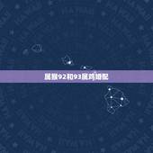 属猴92和93属鸡婚配，92年属猴的和93年属鸡的配吗