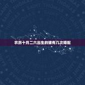 农历十月二六出生的猪有几次婚配，属猪的属相婚配表，属猪和什么属相最配