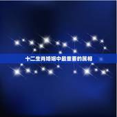 十二生肖婚姻中最重要的属相，十二生肖属相婚姻匹配