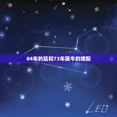 84年的鼠和73年属牛的婚配，84年属鼠的能和73年属牛的一起共事吗？