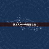 属龙人1988年婚姻状况，1988年属龙人的婚姻和运势怎样？
