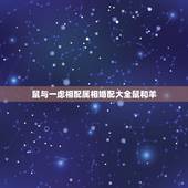 鼠与一虑相配属相婚配大全鼠和羊，属羊和属鼠的婚配好吗