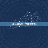 老公和小三一个单位咋办，老公出轨和小三在一个单位怎么办