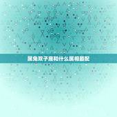 属兔双子座和什么属相最配，属兔的和什么属相最配啊、如题 谢谢了